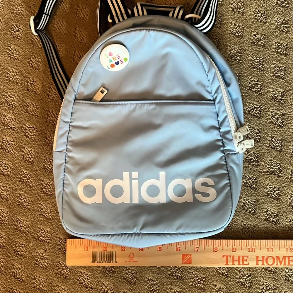 Adidas Backpack Light Blue and White - Picture 4 of 5